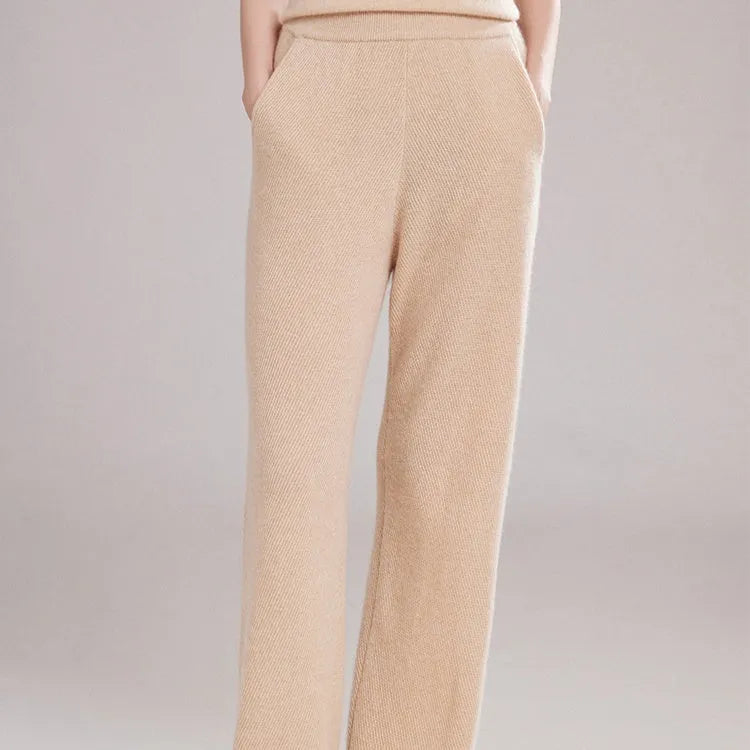 Women's cashmere leggings in five colours with high elasticity and free size fit