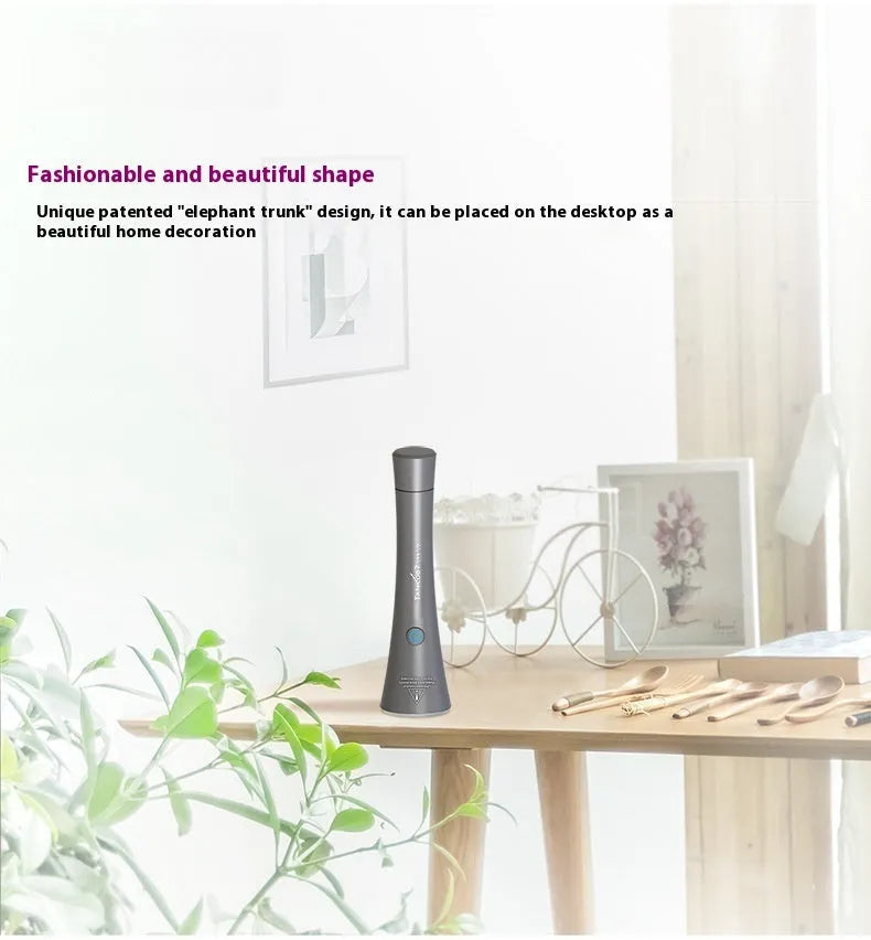 UV detection flashlight with aluminium alloy body showing USB Type-C charging port