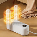 D4 black automatic shoe dryer machine with timer display and power cable