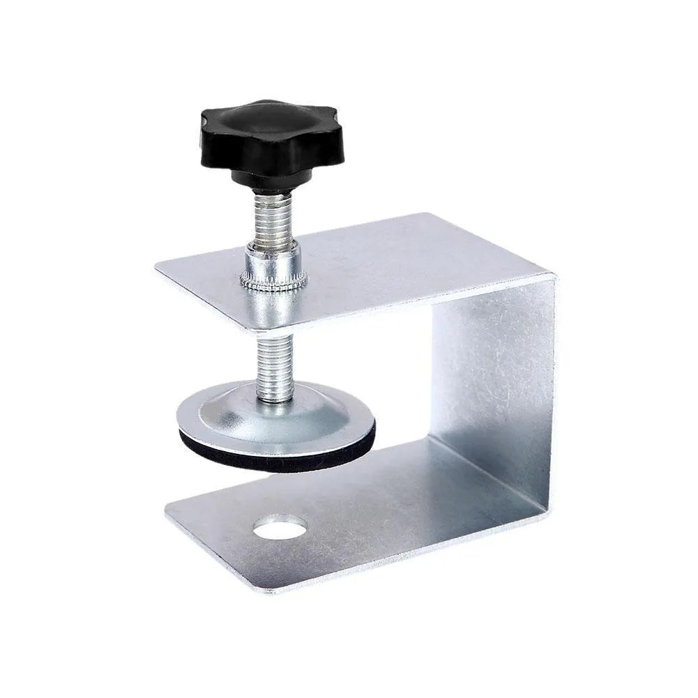 Drawer panel fixing clip set showing U-clip, dual-use and three-use metal fasteners