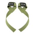 Polyester hard pull grip strap wristband for adults, one pair, in army green black blue cyan pink or red