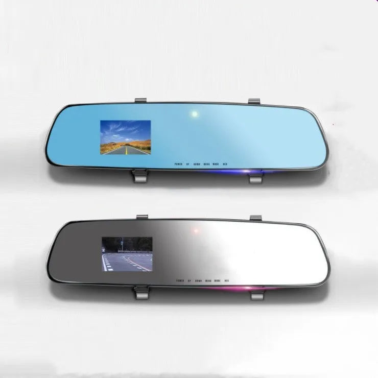 1080P HD rearview mirror driving recorder with 2.4 inch display and 100 degree lens angle