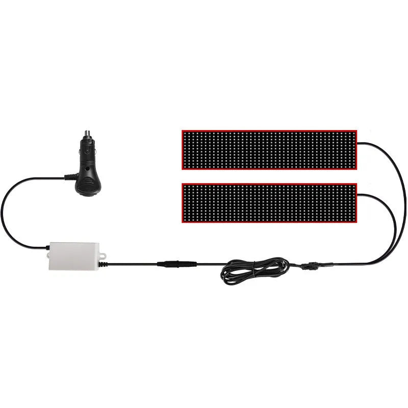 LED flexible car interior light strip, 12-24V, PC, Devil's Eye 1.2M-2M or one drag two 16.6x60-80CM
