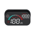 Black head-up display car projector with USB cable for GPS and speed projection