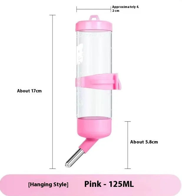 Green plastic ball kettle water feeder for small pets with leak-proof design