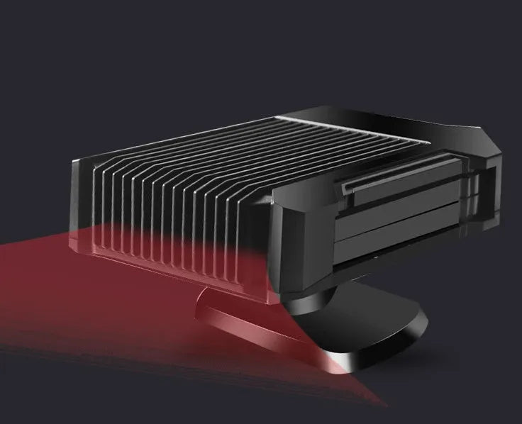 Black ABS car windshield heater and defroster, 150W, about 16.5*8cm, for most models