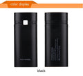 18650 battery power supply DIY power bank case black colour with spring loading and indicator light