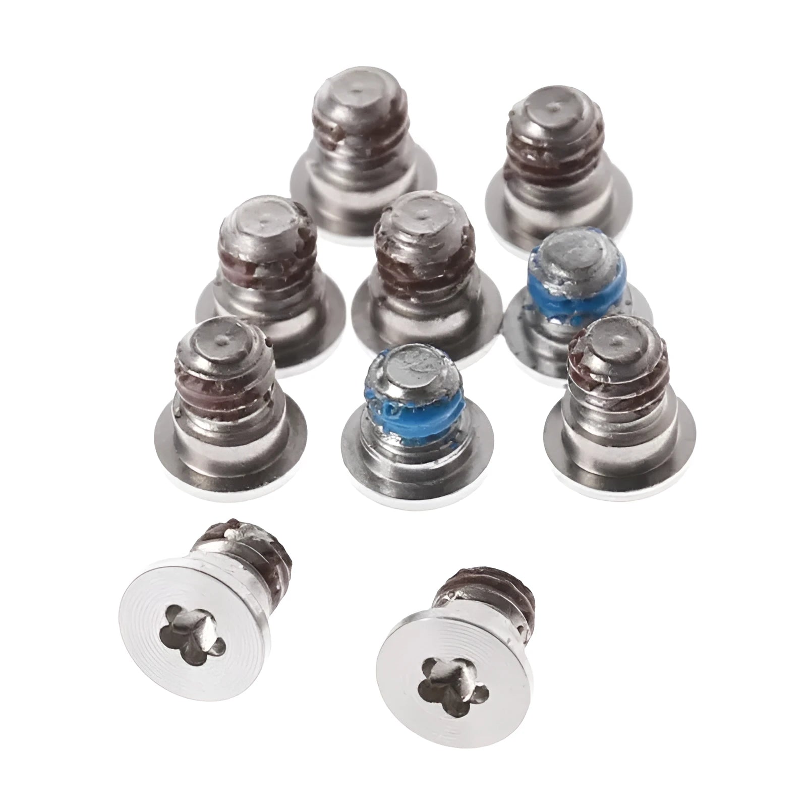 Ten metal replacement screws for MacBook Pro A1502 A1398 A1425 bottom shell.