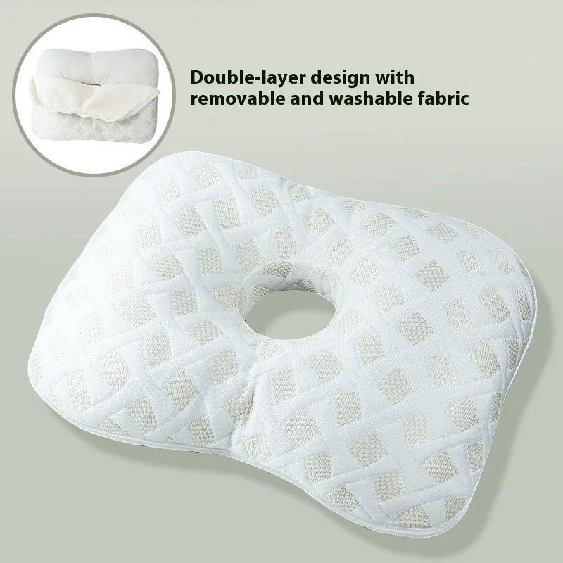 Beauty salon single hole ear pillow in new Chinese style, shown in a grey colour.