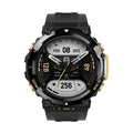 Heart rate blood oxygen monitoring fitness watch with round dial and silicone strap, 47.1x47.1x13.65mm