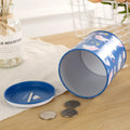 British style creative metal piggy bank with coin slot, 85mm dimensions