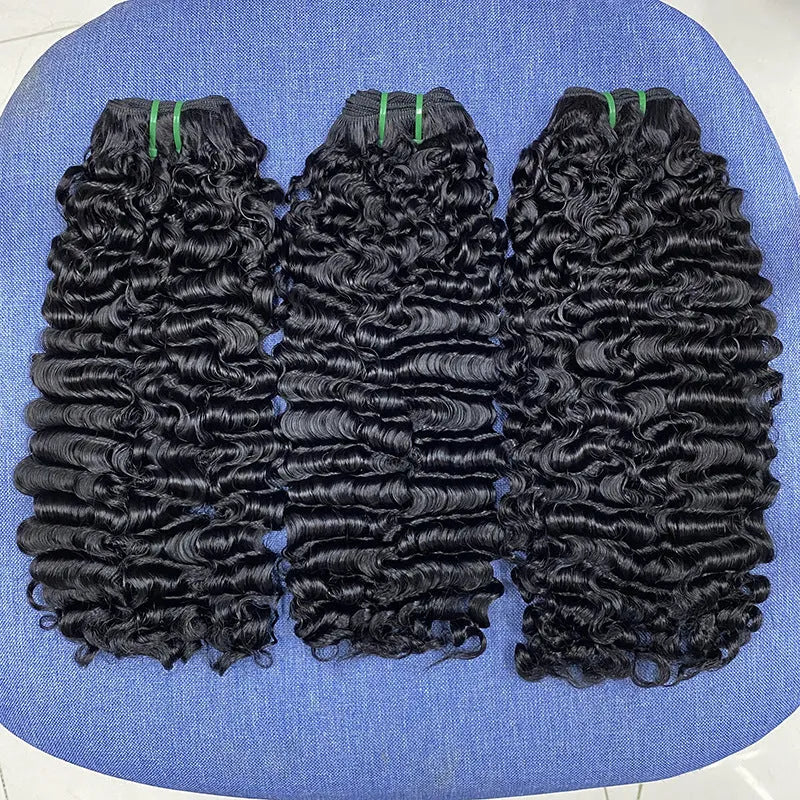 Front lace wig made from real human hair in pissy 06 colour with natural hairline
