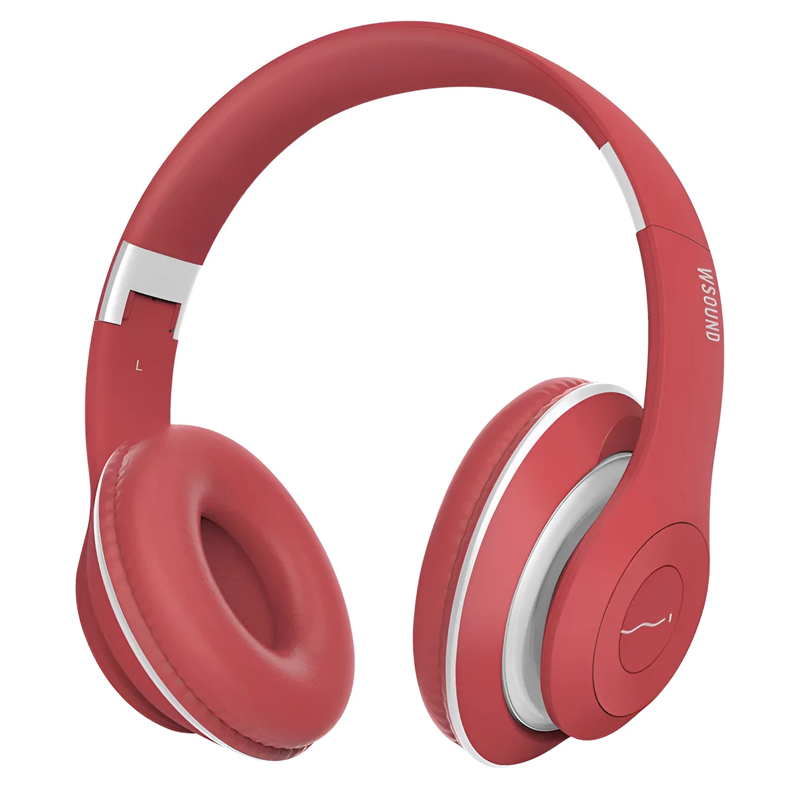 Blue and red Bluetooth wireless headset with bilateral stereo design