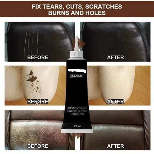 Leather repair paste tube 15.2 x 4.1cm for furniture, car seats, and leather accessories