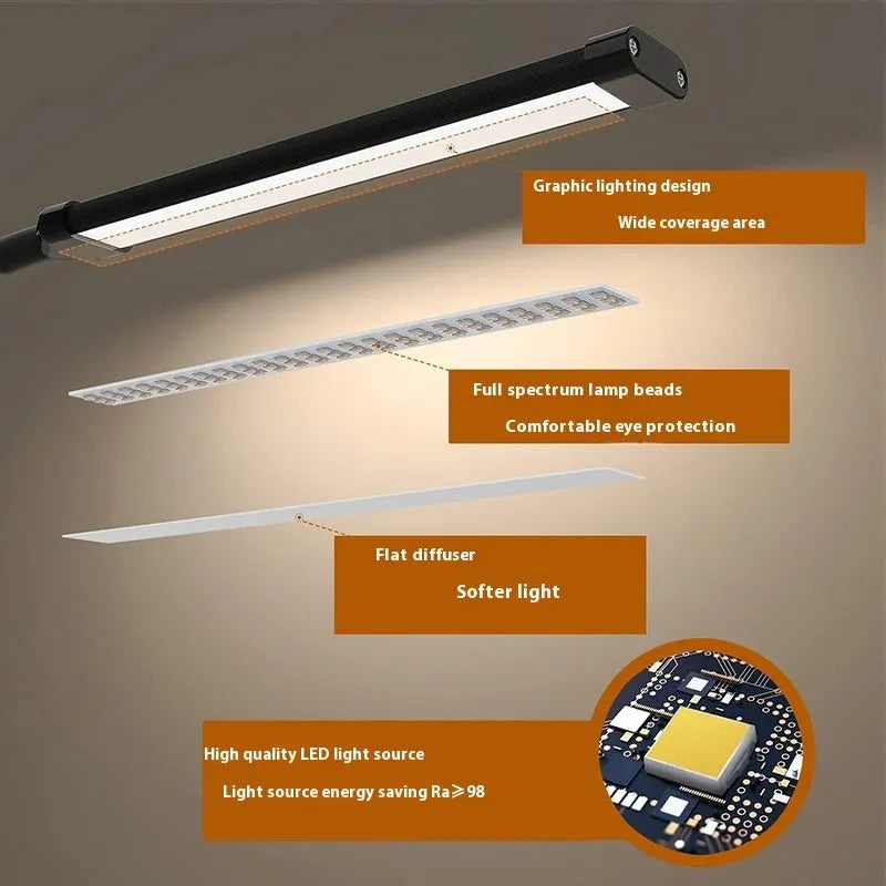 100-LED reading eye protection lamp with USB power supply and 26CM size for study or bedside use