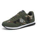 Men's and women's low-top camouflage sports running shoes with suede upper and flat sole