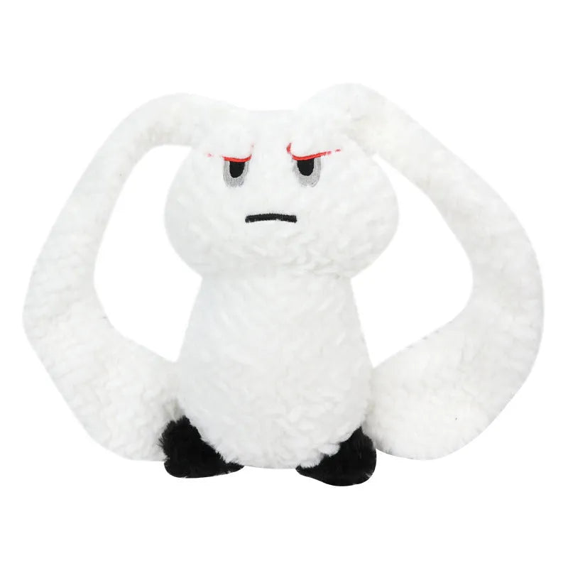 Bunny-shaped dog teething toy in blue, plush fabric with PP cotton filling, about 35 cm long