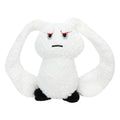 Bunny-shaped dog teething toy in blue, plush fabric with PP cotton filling, about 35 cm long