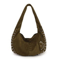 Soft plush retro style strapless tote handbag for women shown in multiple colours.