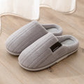 Men's cotton winter anti-slip slippers with suede upper and TPR sole