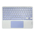10-inch Bluetooth keyboard with touchpad, Type-C rechargeable, for mobile phone and tablet, shown in available colours