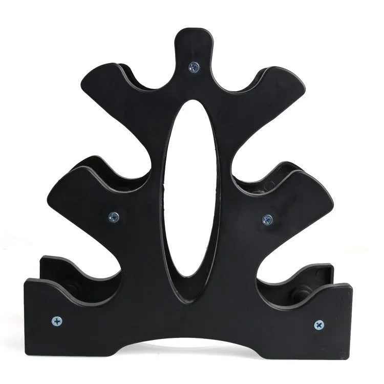 PVC dumbbell rack support bracket with removable design for gym equipment organisation