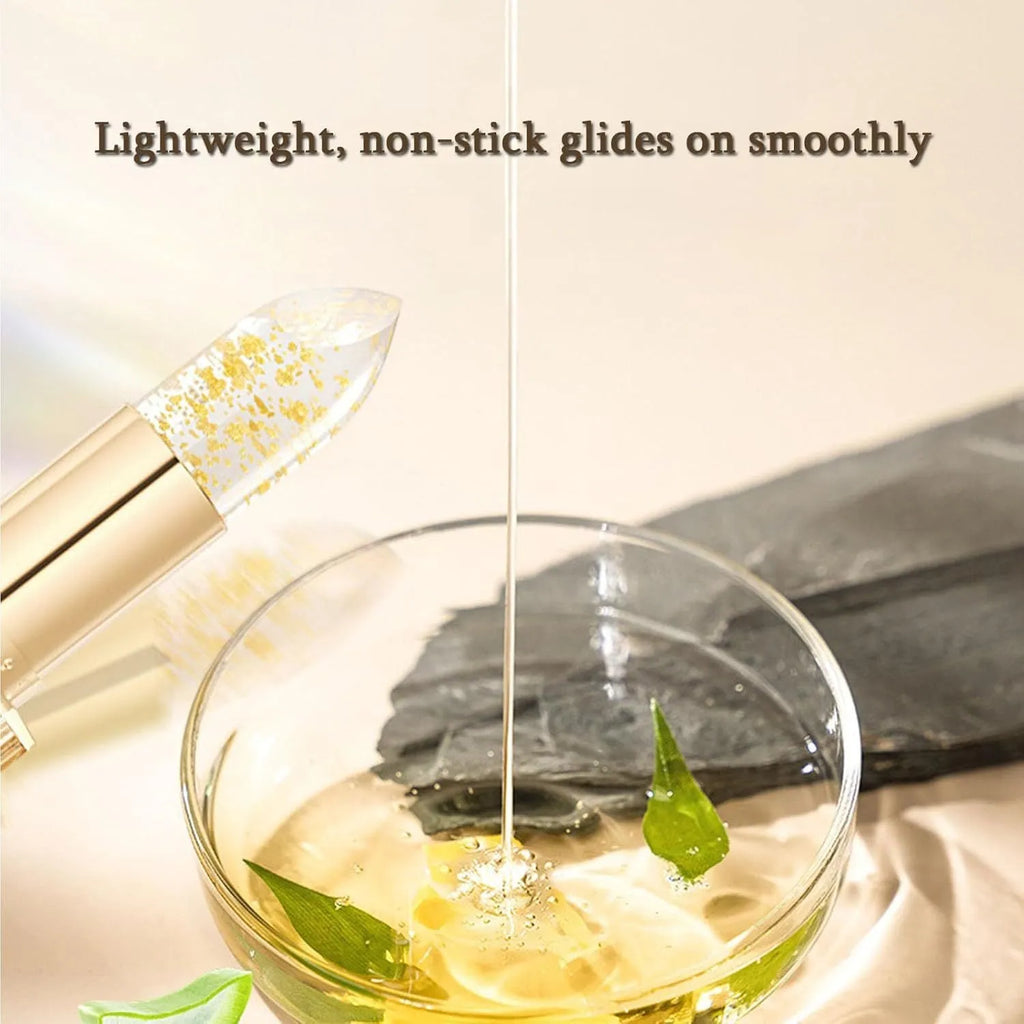 Temperature change lip balm with transparent colour-changing formula in 3.5g size