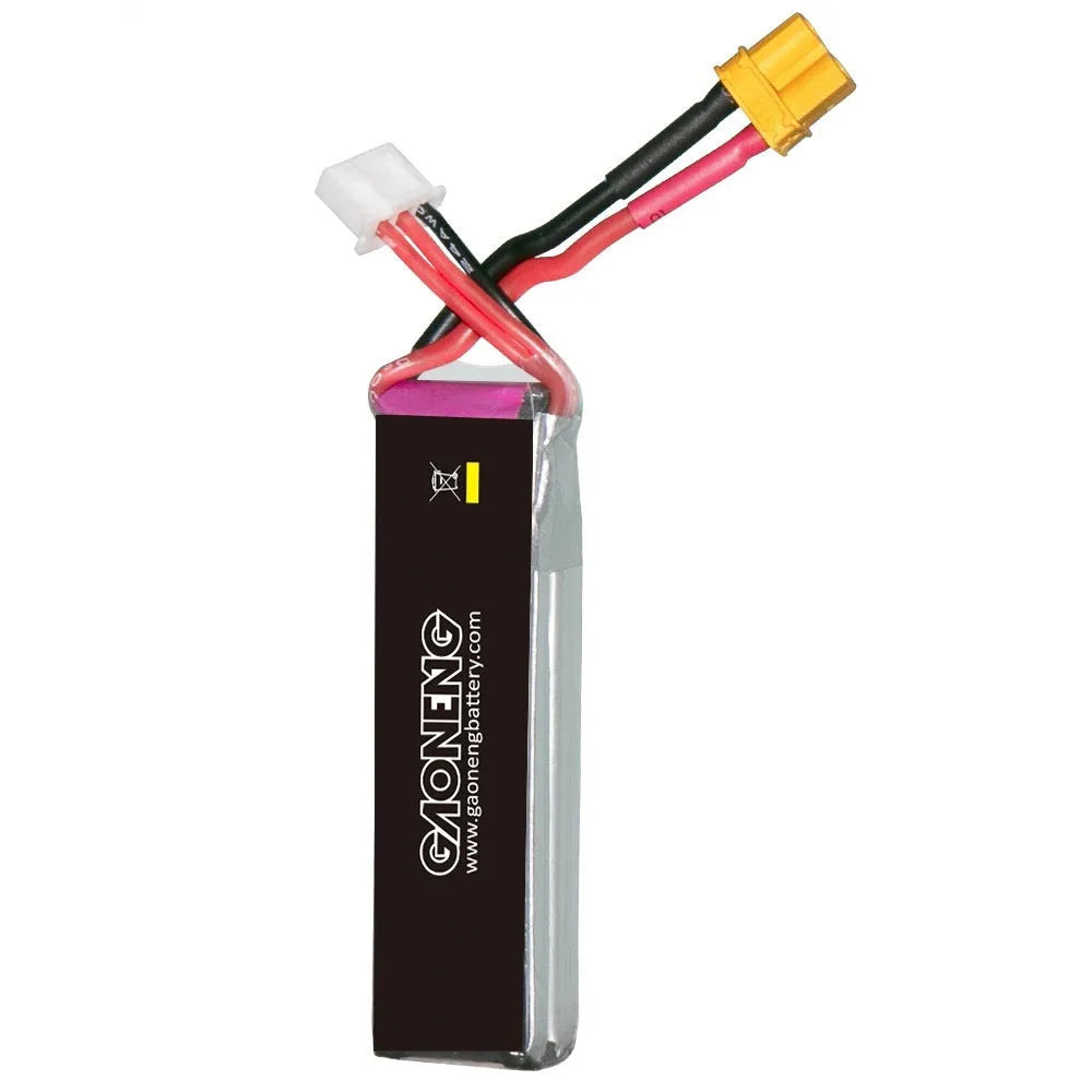 GNB 450mAh 2S 7.6V HV 80C polymer lithium battery with XT30 discharge plug for remote control FPV quadcopter