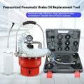 Pneumatic brake fluid replacement machine with pressure gauge and 5 litre capacity tank