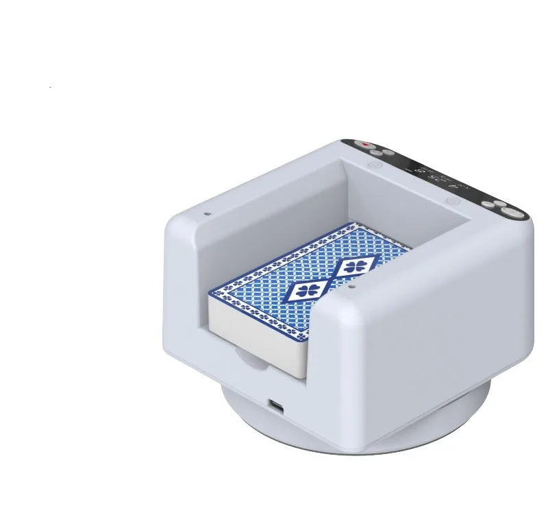 Third generation fully automatic plastic card dealing device or poker machine dispenser