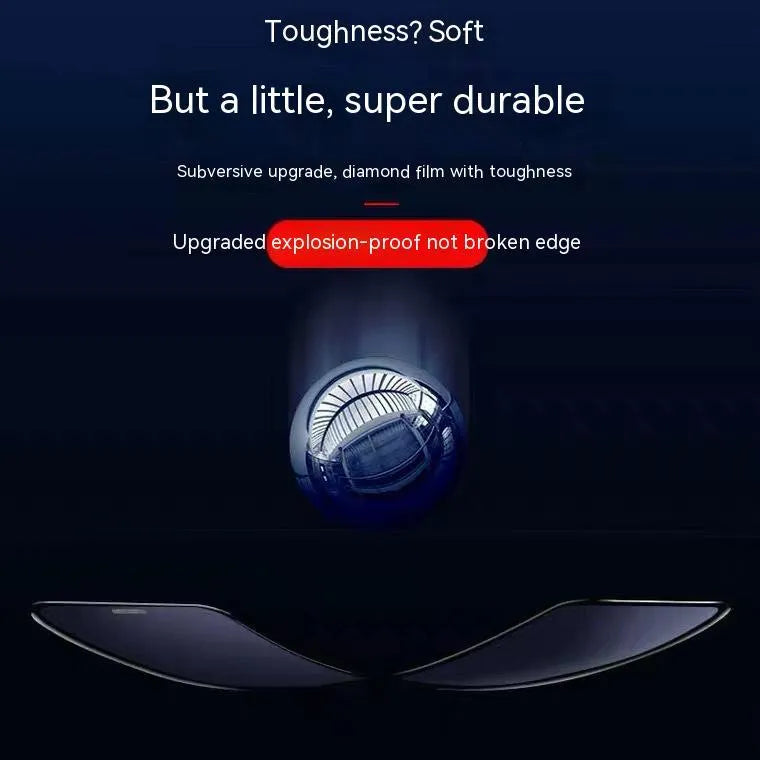 Full-cover tempered glass privacy screen protector for iPhone with dustproof net edge