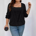 Solid colour women's V-neck long sleeve two-piece suit with ribbed texture in a loose fit