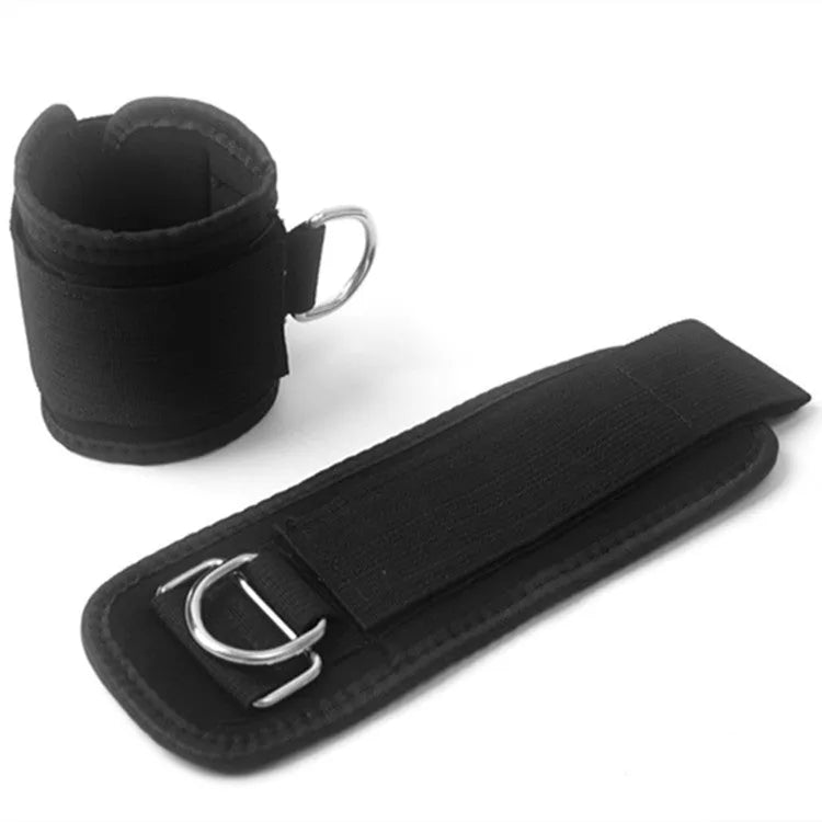 Black Taekwondo training pull rope set for leg strength and explosive force development