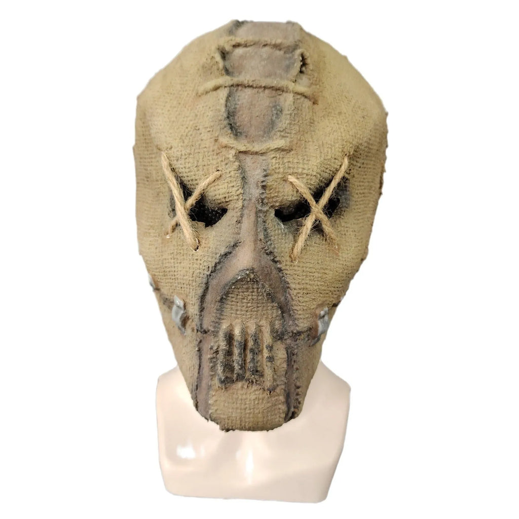Latex scar skull horror mask for Halloween costumes measuring 31cm tall with full head coverage