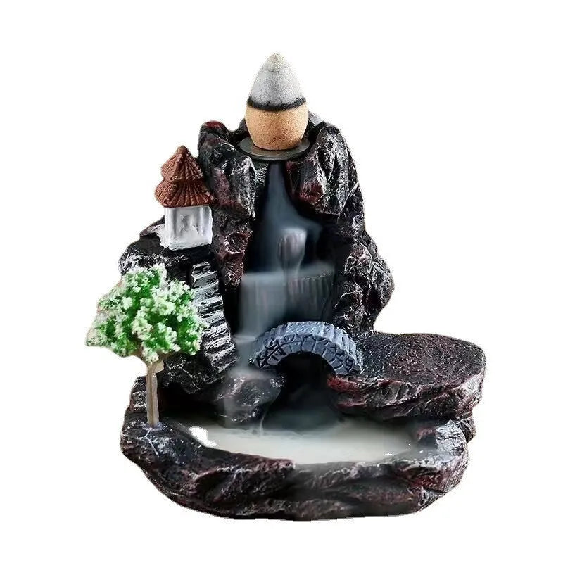 Ceramic backflow incense burner ornament in modern simplicity style