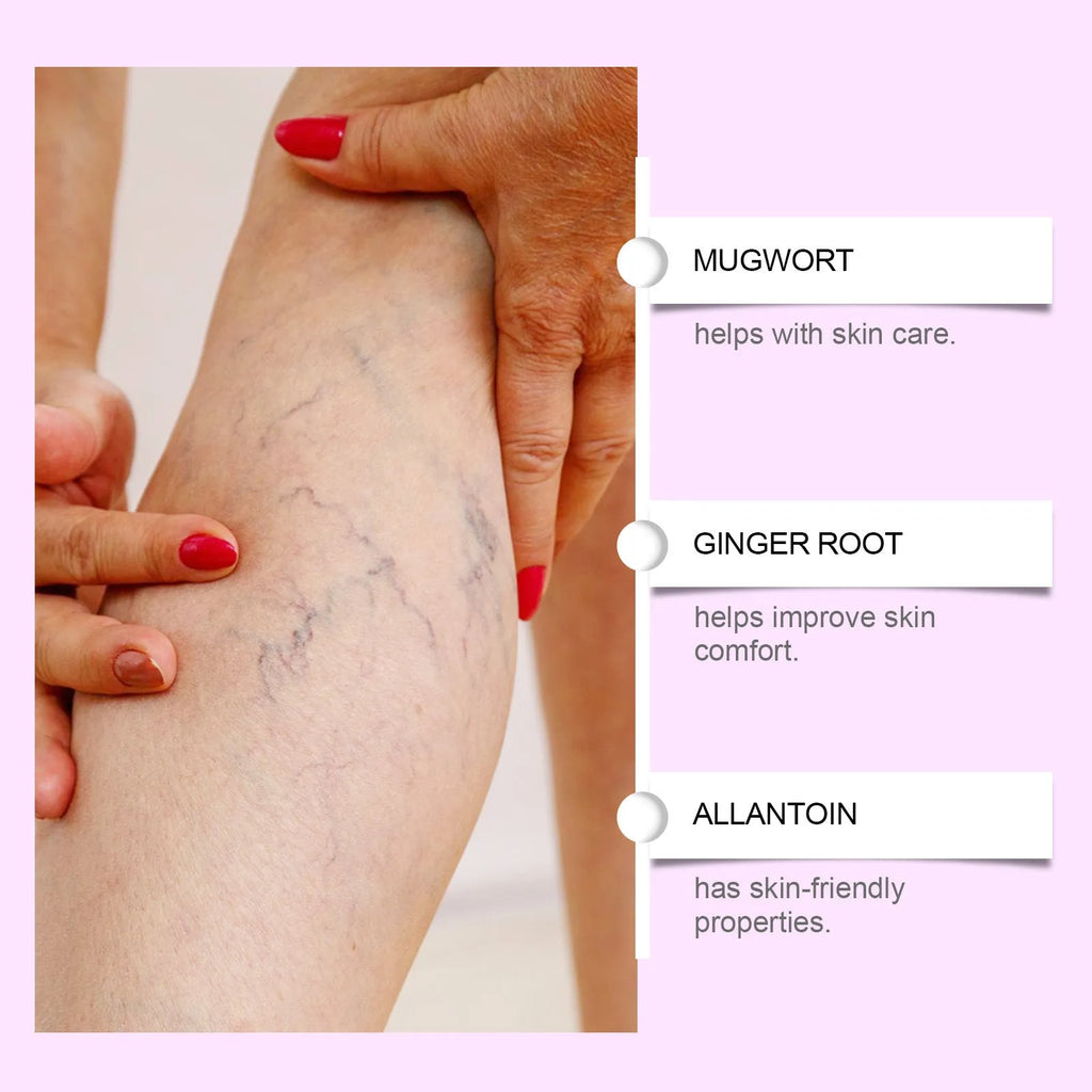 Micro needle adhesive bandages for leg nursing with moxa and ginger extract formula