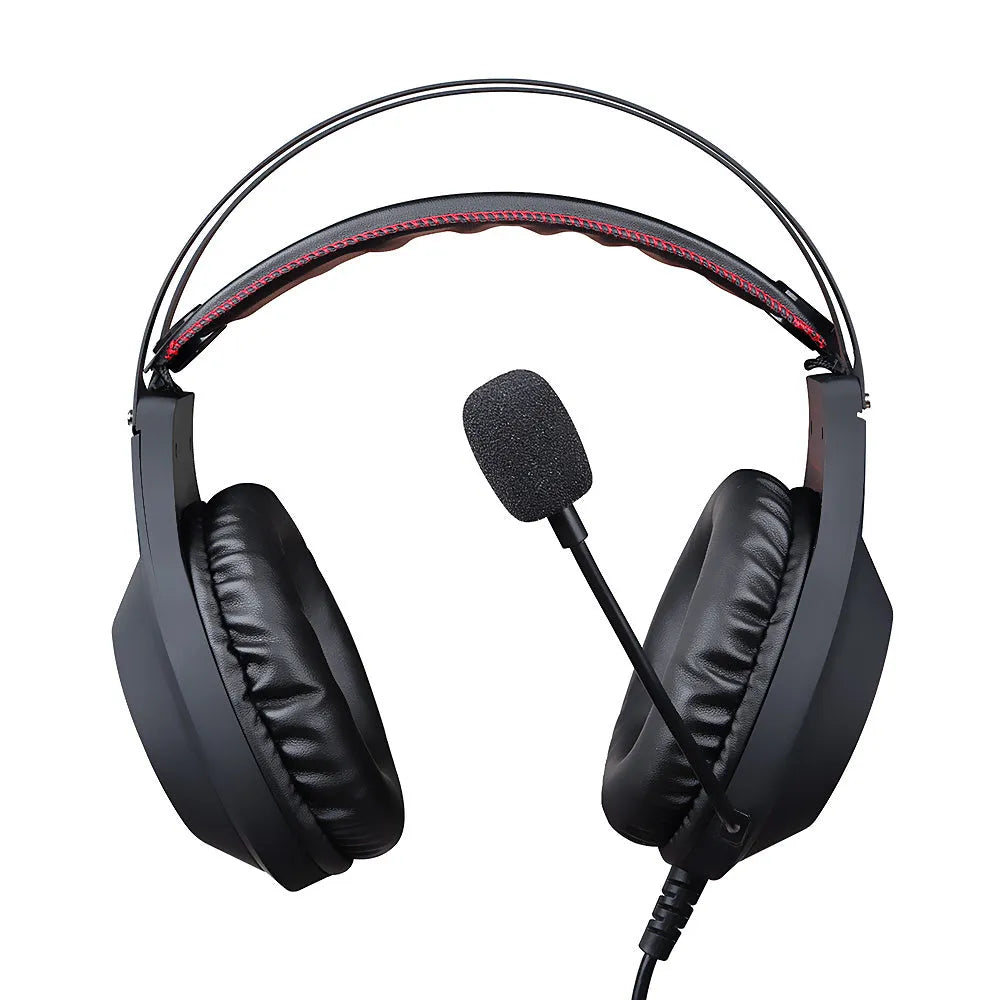 NUBWO Wolf Bowang N2 black and silver over-ear gaming headset with microphone and volume control.