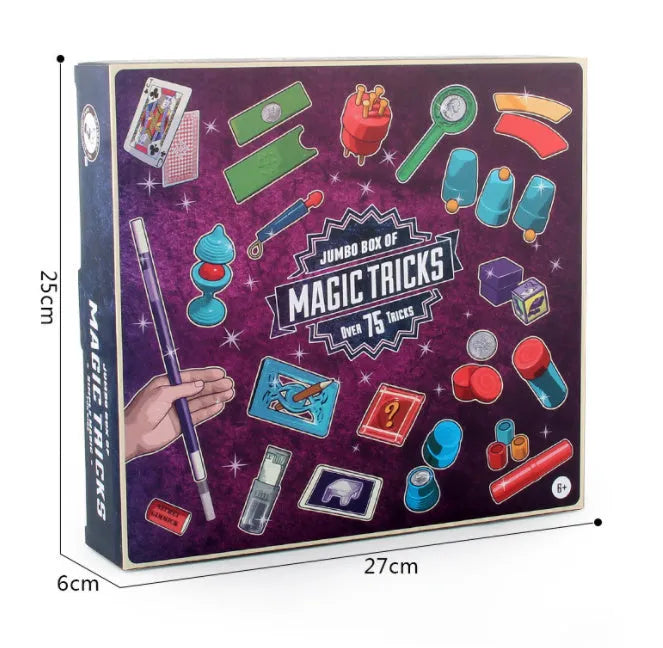 Purple and red magic props set for children aged 3-7 years with plastic construction