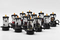 Halloween LED candle light, acrylic cylindrical oil-lamp style with horror stickers, 7 cm x 8.5 cm