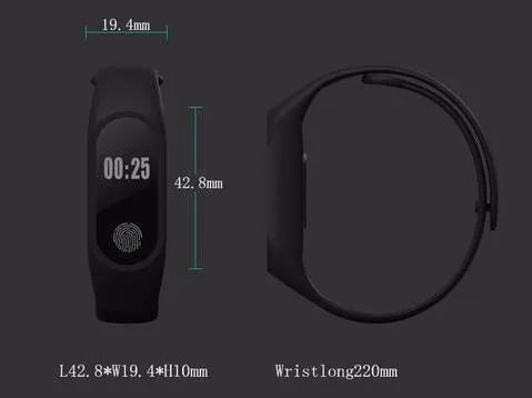 Motion intelligent hand ring in multiple colours showing heart rate monitoring and waterproof step tracking.