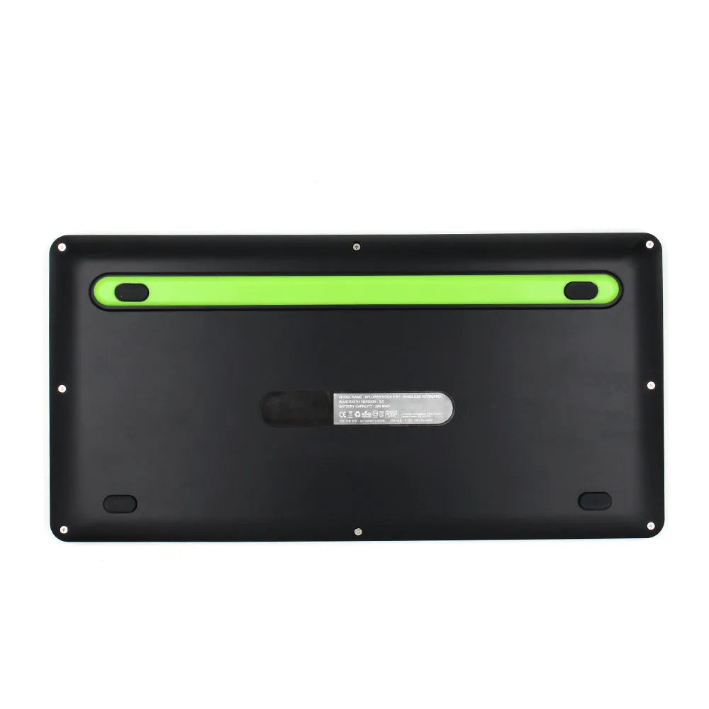 Universal Bluetooth touch keyboard for tablet and phone with 78 black keys and touchpad