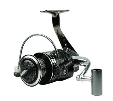 Full metal fishing spinning reel with aluminium alloy wire cup and metal rocker arm, 13+1 bearings