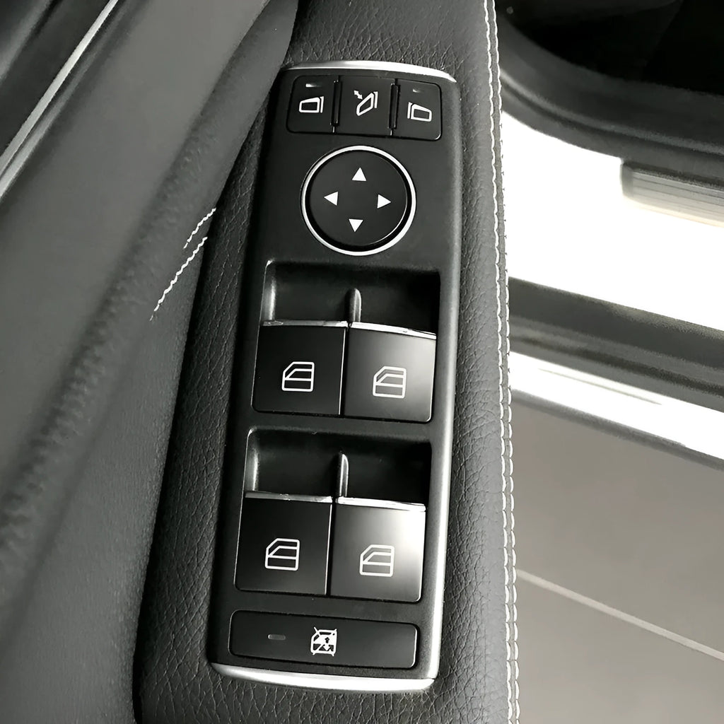 Black glitter decorative sticker for car window lift button modification