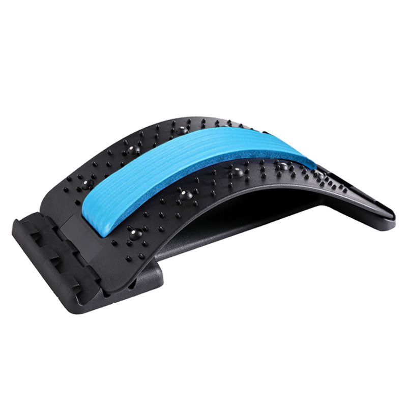 Adjustable Acupressure Back Massager - Multi-Level Lumbar Stretcher & Health Appliance for Muscle Relief & Spine Support