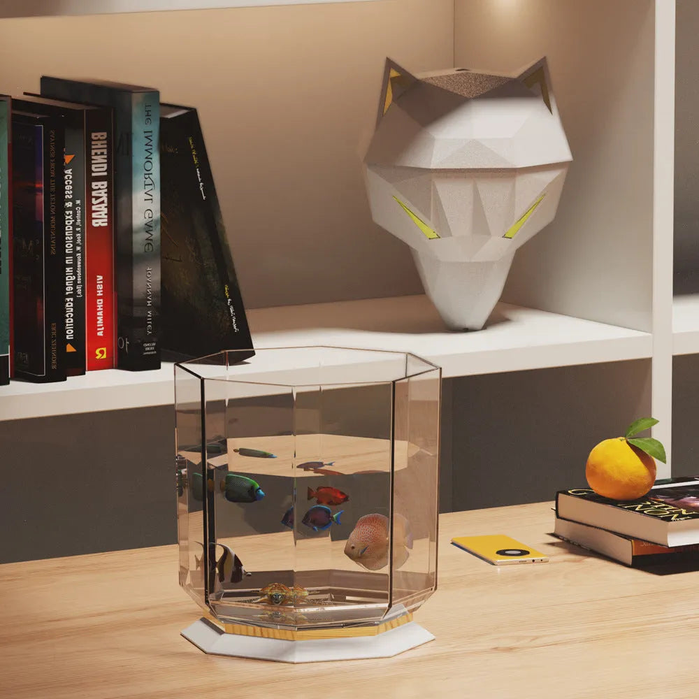 War Wolf desktop ultrasonic air humidifier with colourful lights and chrome finish