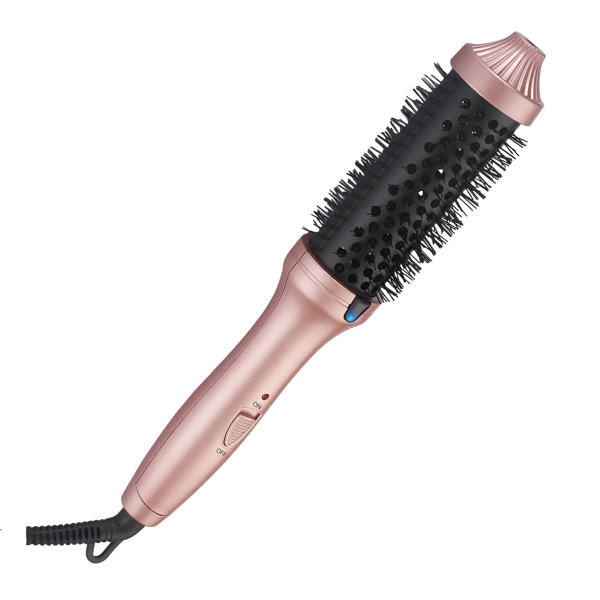 Electric hair styling comb with 31mm heat conductor, heat insulation spray, and plastic sectioning clips