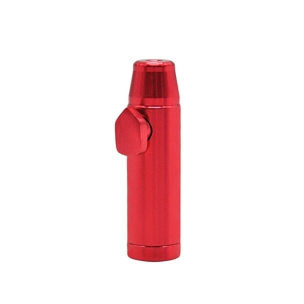 Aluminium alloy cigarette holder with flat bullet tip in seven colour options.