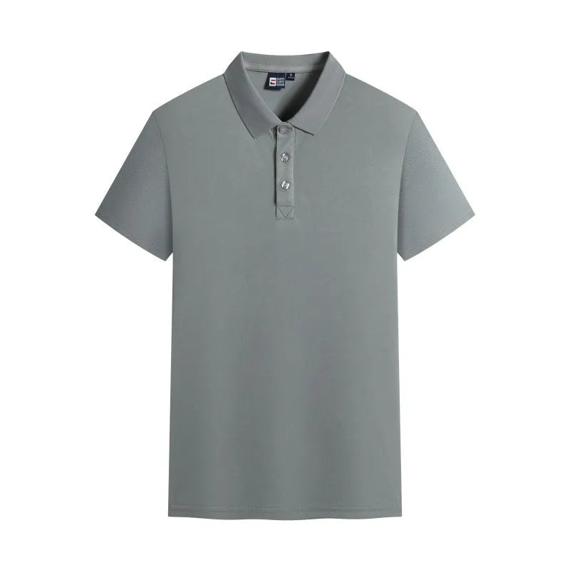 Combed cotton short sleeve t-shirt in solid colour with asymmetric design, available in ten colours for summer leisure.