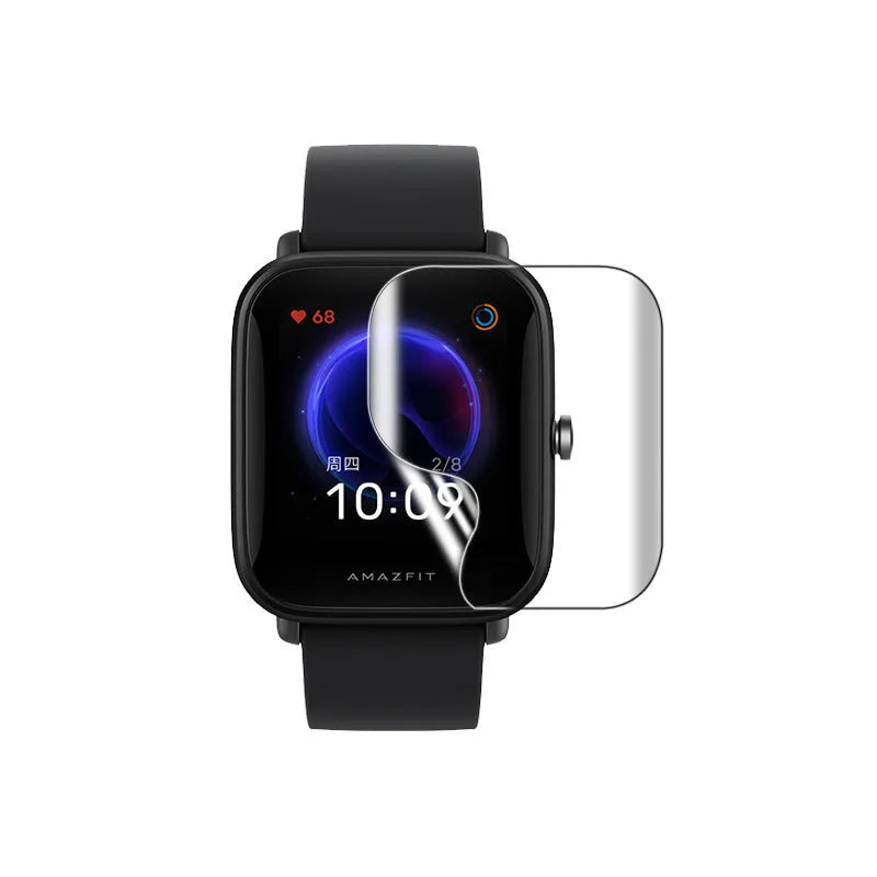 Hydrogel screen protector film for Amazfit Bip S watch with anti-scratch and anti-fingerprint properties
