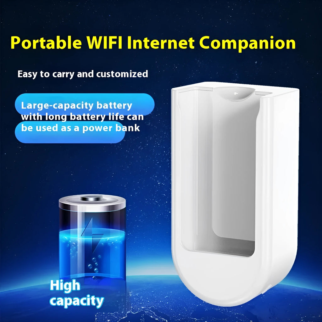 Portable Wi-Fi charging bin with plastic shell, 105x55x39mm compact size, and creative design, shown as 1PC